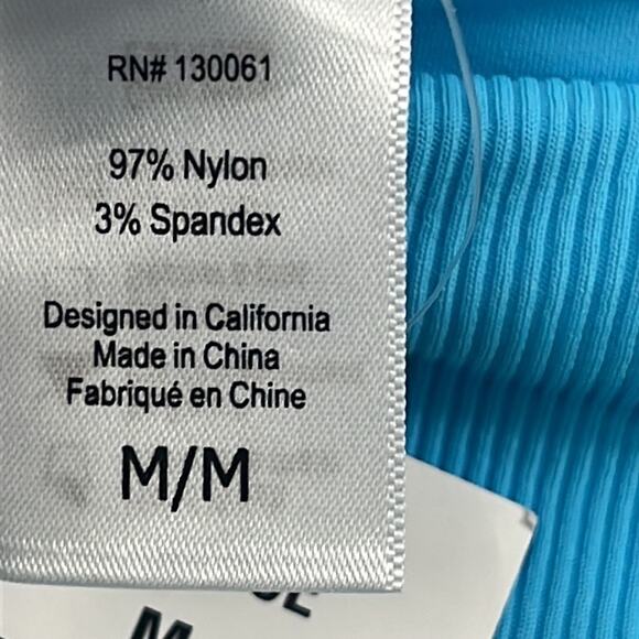 NEW L*Space‎ Medium Blue Womens Bathing Suit Bikini Bottom - Picture 6 of 11